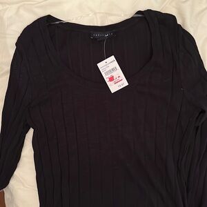 Nordstrom Rack ribbed black long sleeve